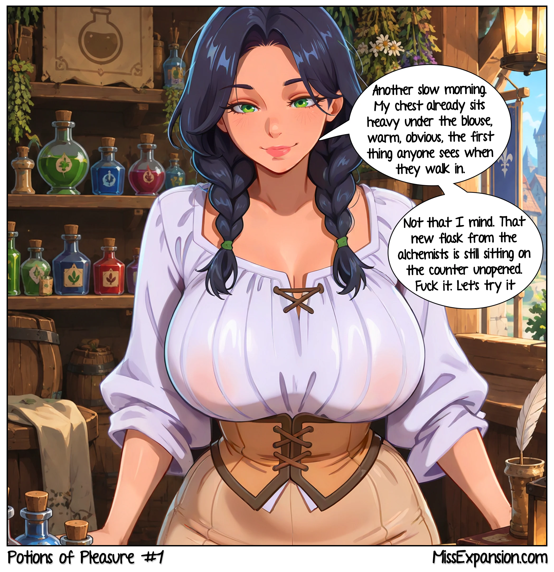 Potions of Pleasure - Martha’s Experiment Chapter 1, page 1